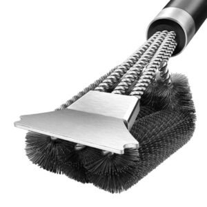 Cepillo para parrilla y asador de acero inoxidable